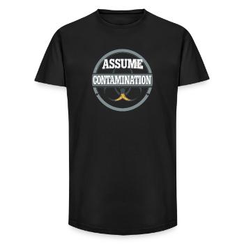 microbiology - Long Fit Men's T-Shirt - black - Front - AI Model Male 185 light (185cm)