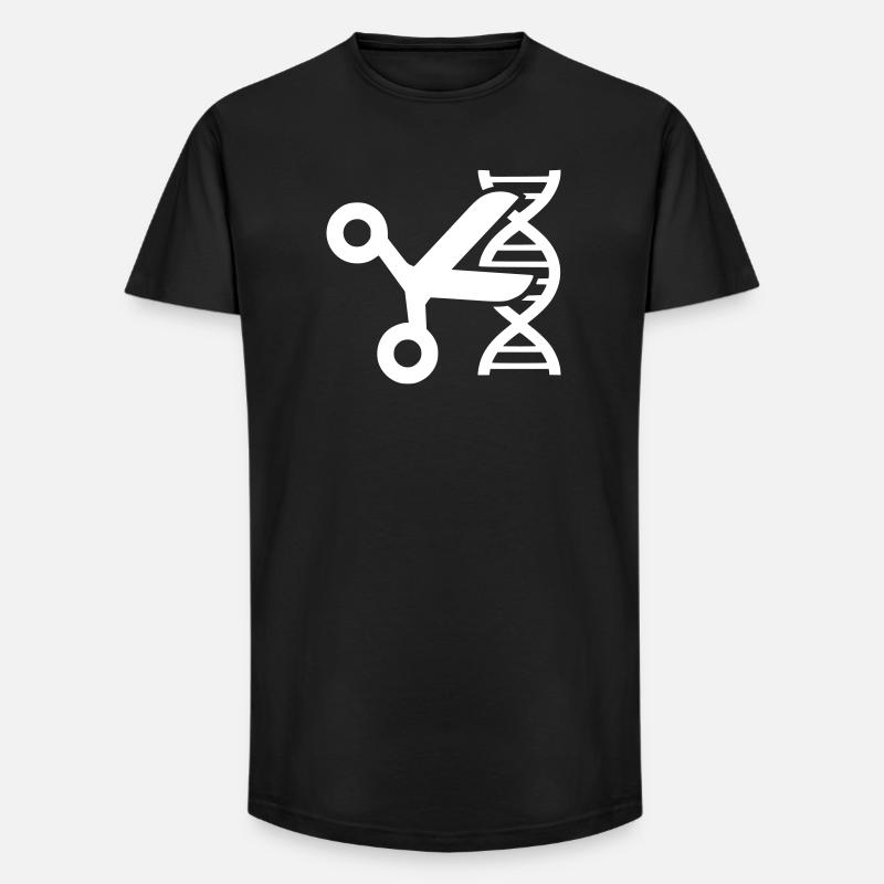 CRISPR DNA Schere Genetik - Long Fit Männer T-Shirt - Schwarz