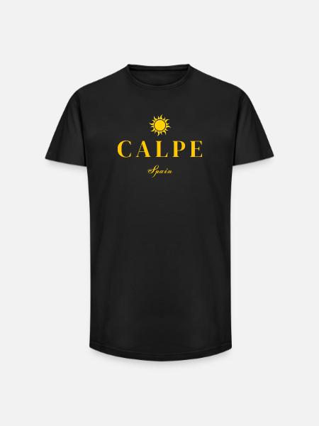 Calpe Spanien Sonnenemblem - Long Fit Männer T-Shirt - Schwarz