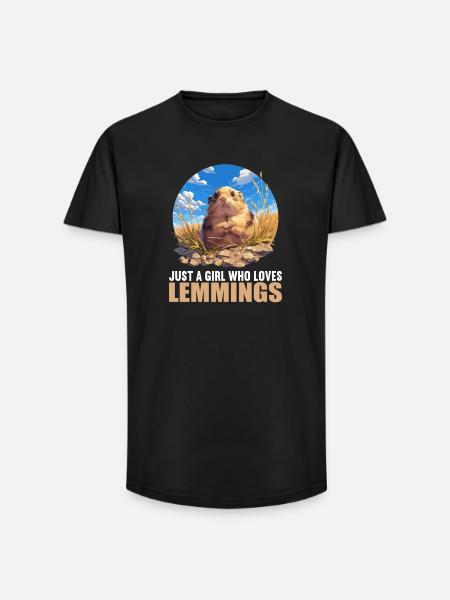 Lemmings Lemming - Long Fit Men's T-Shirt - black