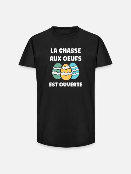 Easter egg hunt - Long Fit Men's T-Shirt - black