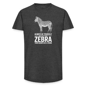 Zebra Sprüche Zebras Lustiges Zebra Geschenk - Long Fit Männer T-Shirt - Anthrazit - Vorne - AI Model Male 185 light (185cm)