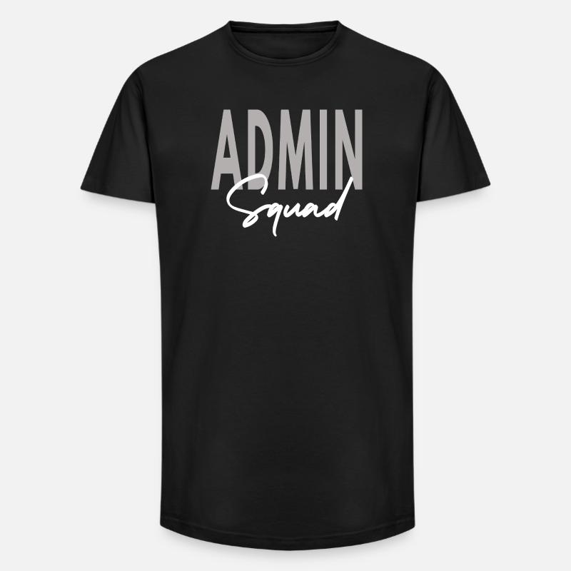 Admin Squad Assistent Teamadministrator - Long Fit Männer T-Shirt - Schwarz