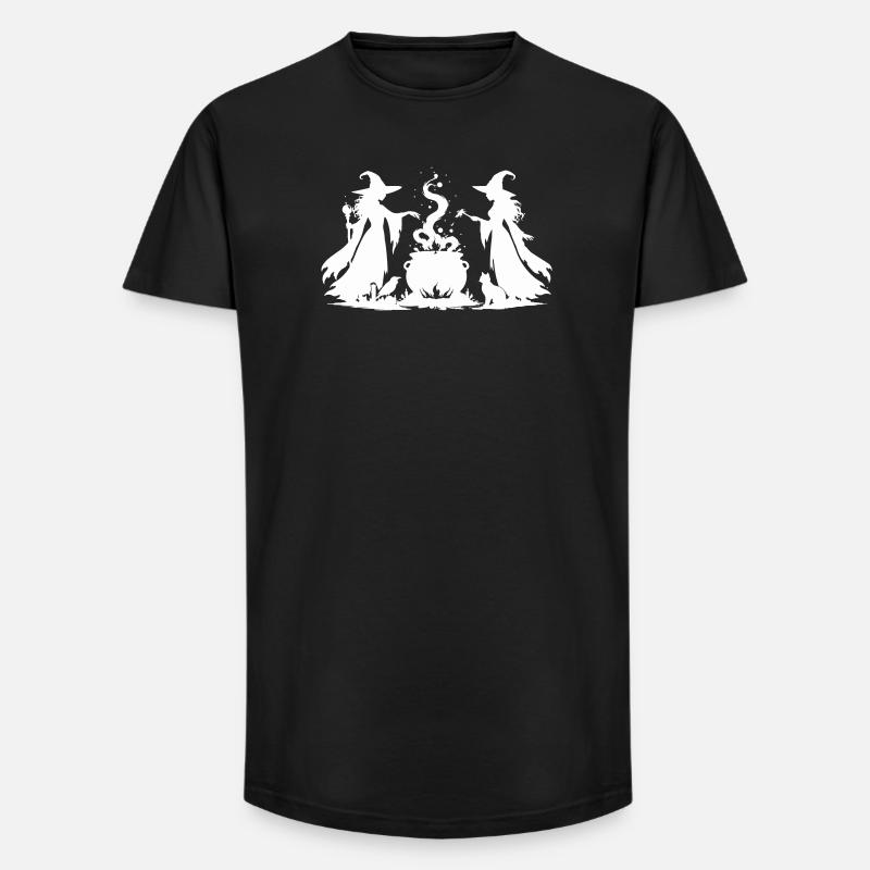 chaudron de sorcière - T-shirt coupe longue homme - noir