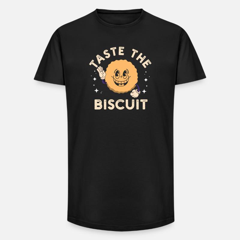 Sweet Bite Biscuit Maskottchen - Long Fit Männer T-Shirt - Schwarz