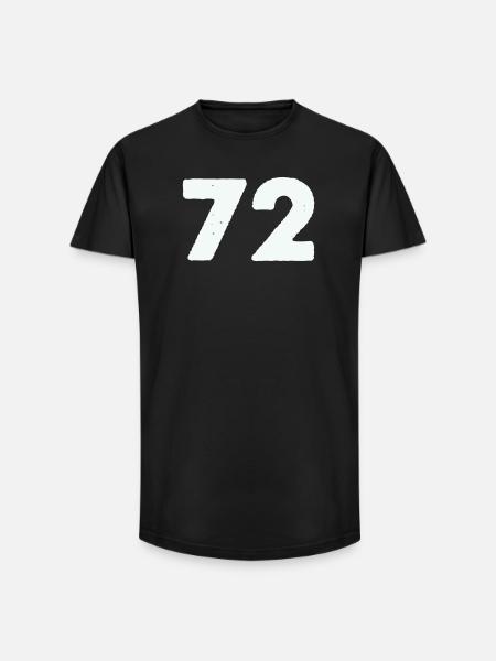 72 - T-shirt coupe longue homme - noir