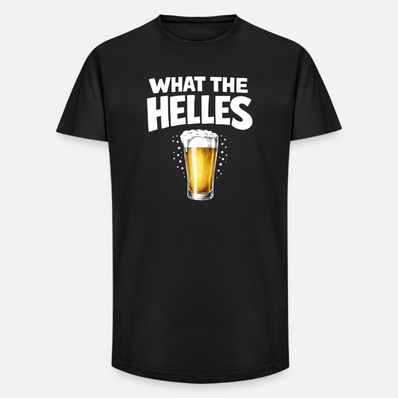 What the Helles - Long Fit Männer T-Shirt - Schwarz