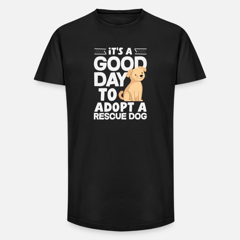 Pflege Adoption Freiwilligenarbeit Tierheim Tier - Long Fit Männer T-Shirt - Schwarz