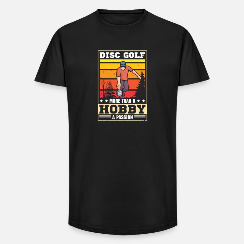 Cadeaux de disc golf Disc Golf - T-shirt coupe longue homme - noir