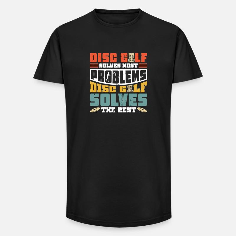 Cadeaux de disc golf Disc Golf - T-shirt coupe longue homme - noir