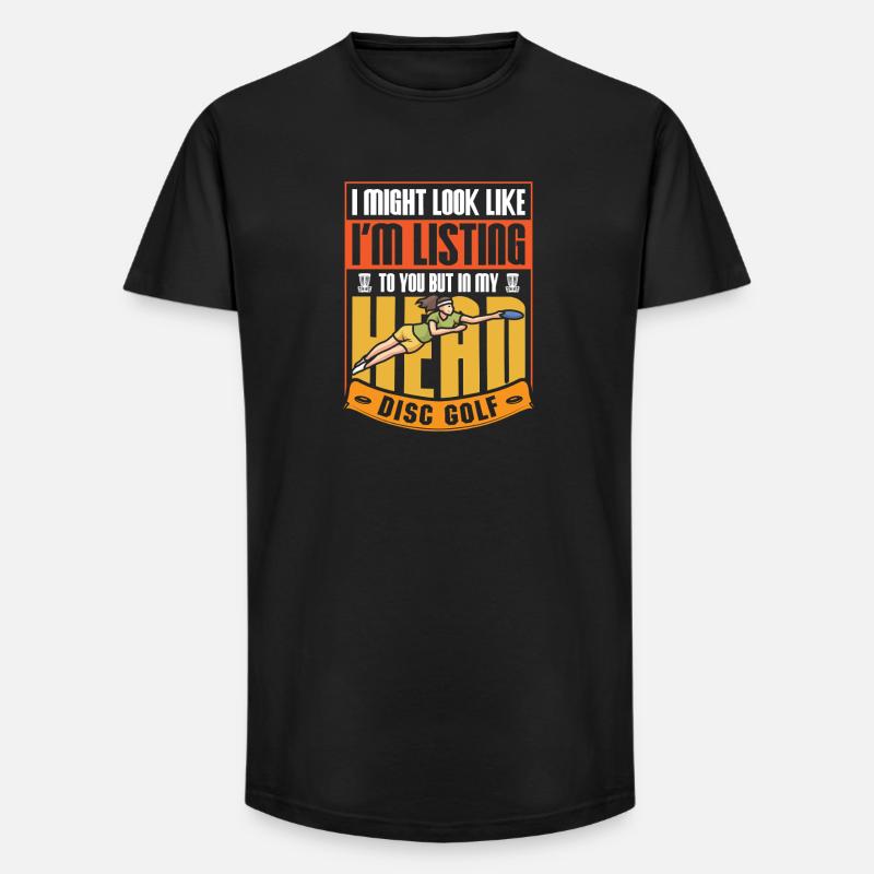 Disc Golf Geschenke Discgolf - Long Fit Männer T-Shirt - Schwarz