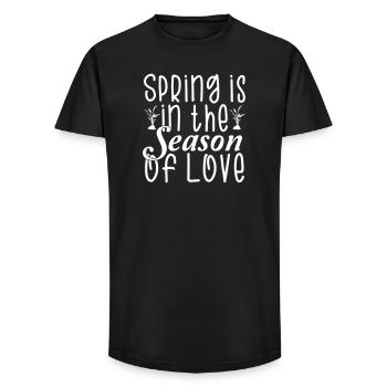 Spring Summer Love - Long Fit Men's T-Shirt - black - Front - AI Model Male 185 light (185cm)