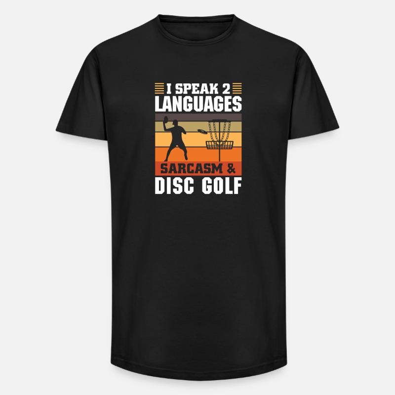 Disc Golf Geschenke Discgolf - Long Fit Männer T-Shirt - Schwarz