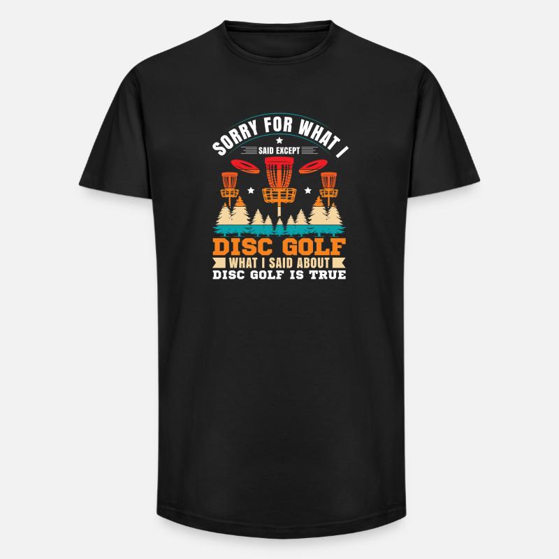 Disc Golf Geschenke Discgolf - Long Fit Männer T-Shirt - Schwarz