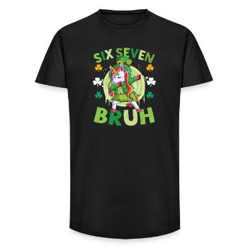 Unicorn St. Patrick's Day - Long Fit Men's T-Shirt - black - Front - AI Model Male 185 light (185cm)