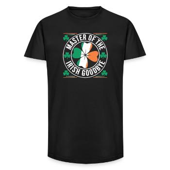 Master of the Irish farewell St. Patrick's Day - Long Fit Men's T-Shirt - black - Front - AI Model Male 185 light (185cm)