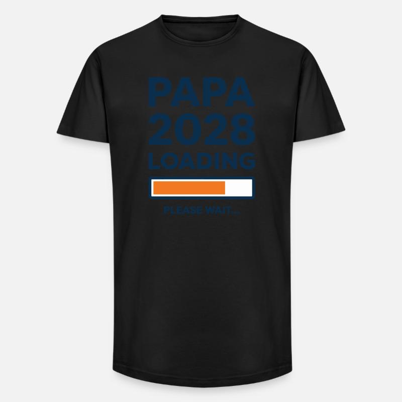 Dad 2028 Loading - Long Fit Men's T-Shirt - black