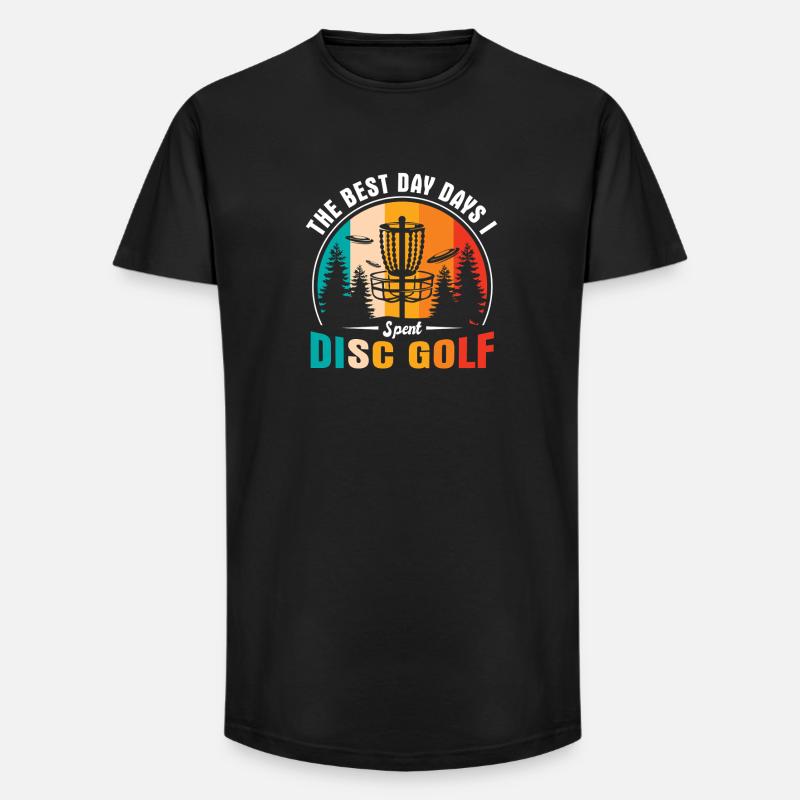 Disc Golf Geschenke Discgolf - Long Fit Männer T-Shirt - Schwarz