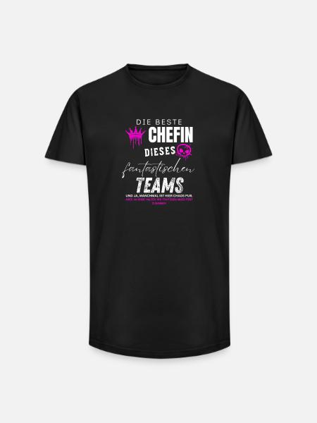 beste Chefin fantastisches Team Chefin geschenke - Long Fit Men's T-Shirt - black