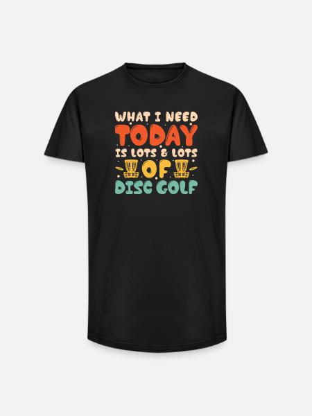 Disc Golf Geschenke Discgolf - Long Fit Männer T-Shirt - Schwarz