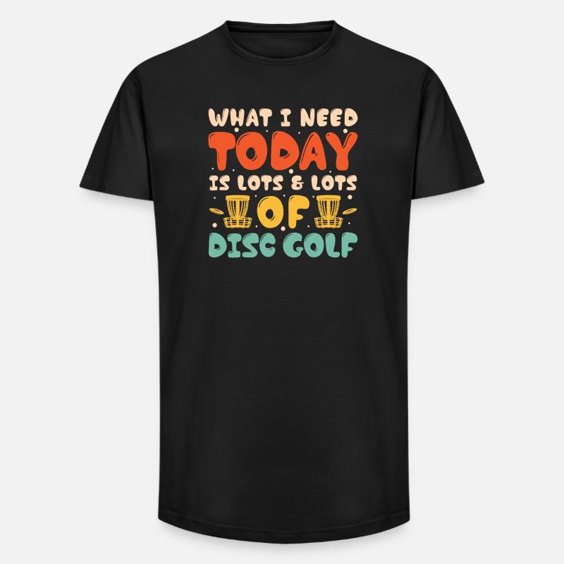 Disc Golf Geschenke Discgolf - Long Fit Männer T-Shirt - Schwarz