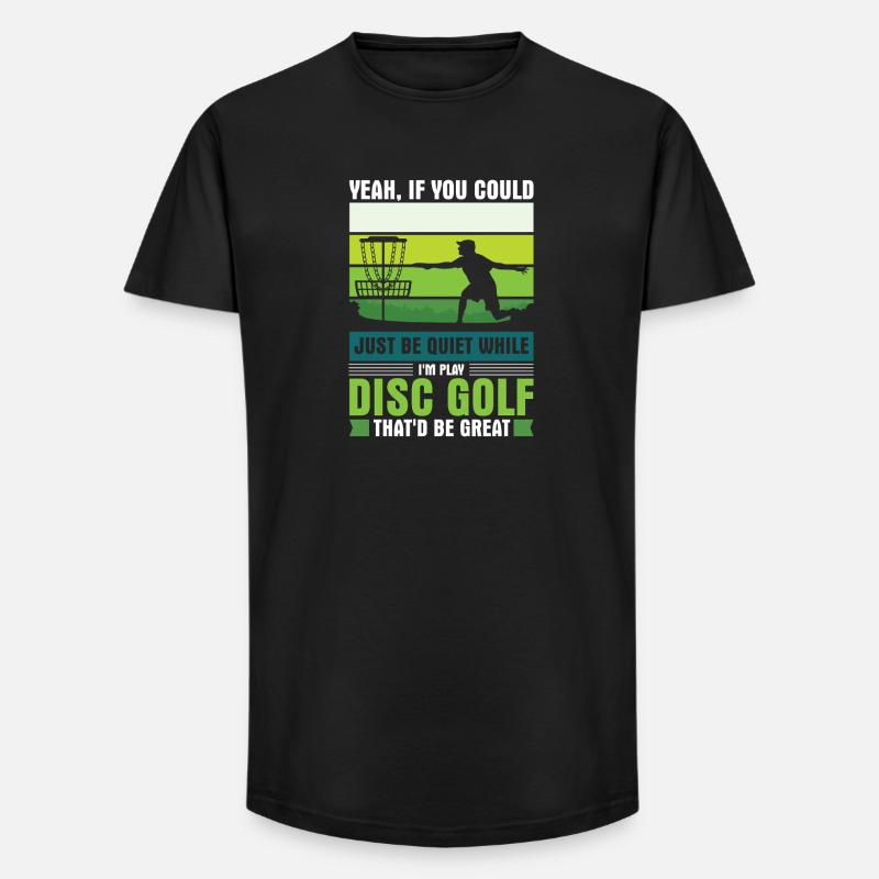 Disc Golf Geschenke Discgolf - Long Fit Männer T-Shirt - Schwarz