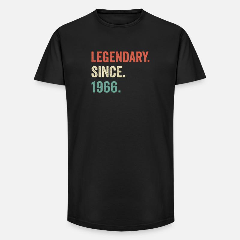 legendär seit 1966 - Long Fit Männer T-Shirt - Schwarz