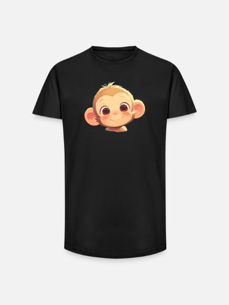 Macaque Macaque - Long Fit Men's T-Shirt - black