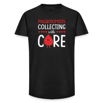 Blood Donation Blood Blood Donor - Long Fit Men's T-Shirt - black - Front - AI Model Male 185 light (185cm)