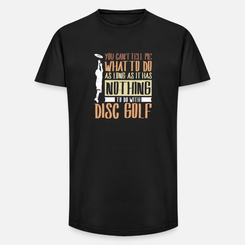 Cadeaux de disc golf Disc Golf - T-shirt coupe longue homme - noir