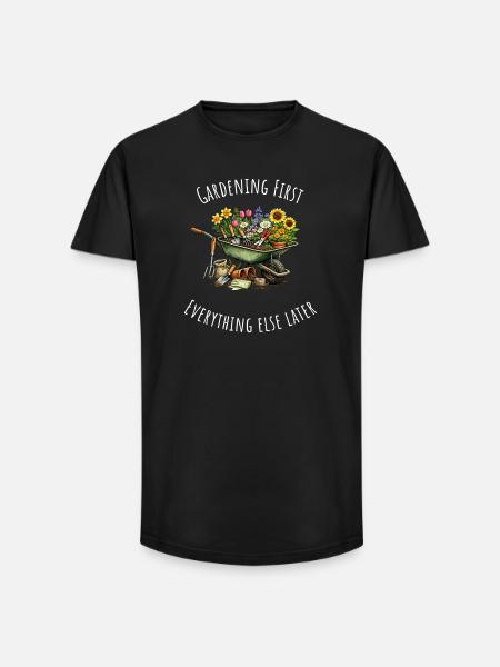 Garden Lover's Dream Schubkarren-Tee - Long Fit Männer T-Shirt - Schwarz