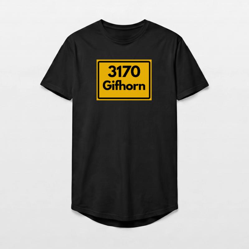 OLD POSTCODE POSTCODE RETRO 3170 GIFHORN – MÜHLEN Long Fit Men's T-Shirt