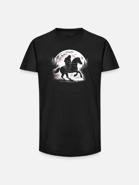 Bigfoot Équitation - T-shirt coupe longue homme - noir