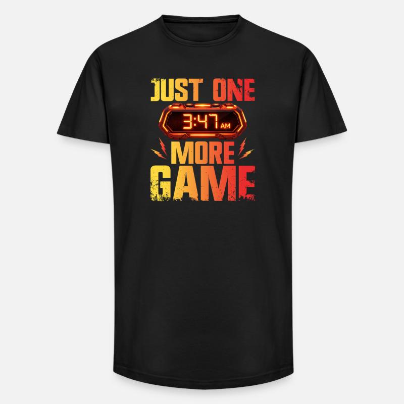 Gaming Gamer Videospiele Controller Zocken Zocker - Long Fit Männer T-Shirt - Schwarz