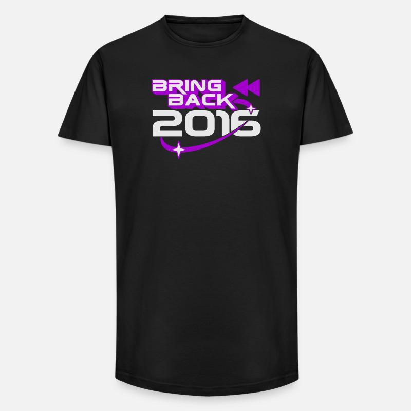 Bring 2016 Throwback Internet-Nostalgie zurück - Long Fit Männer T-Shirt - Schwarz