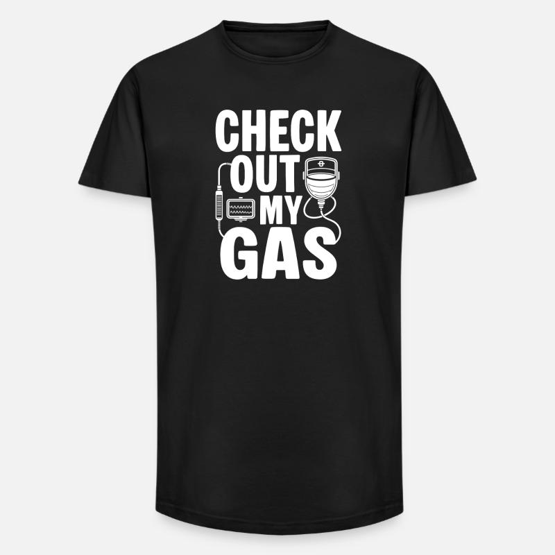 Anesthesiologist Check Out Anesthesia - Long Fit Männer T-Shirt - Schwarz