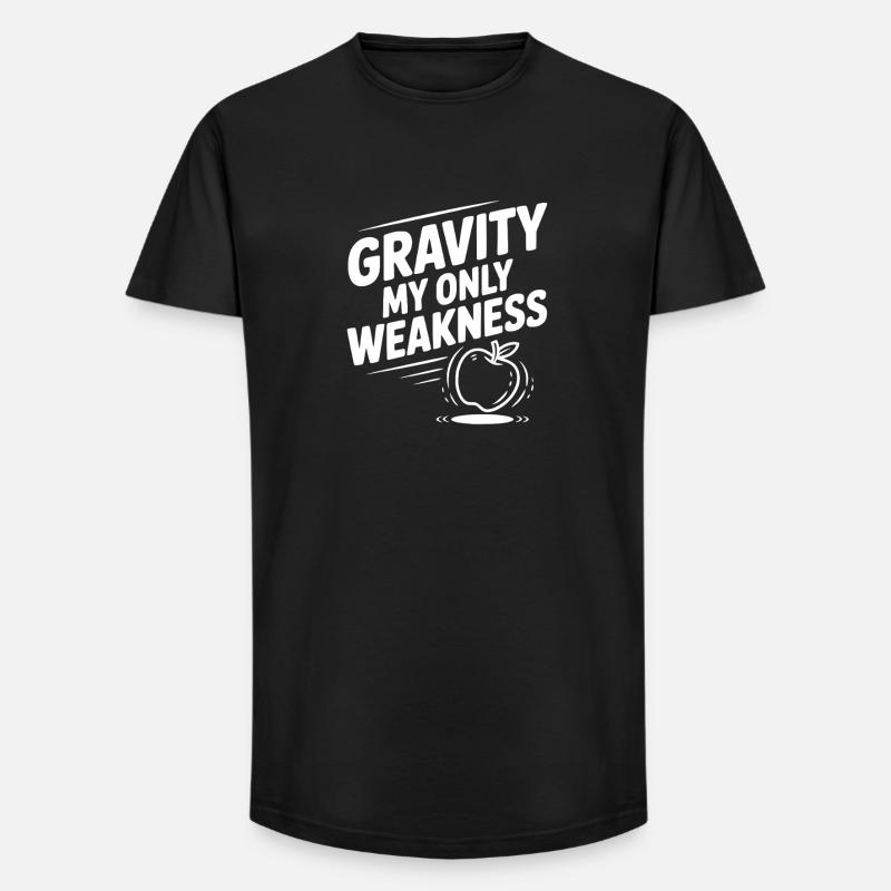 Gravity My Only Weakness - Long Fit Men's T-Shirt - black