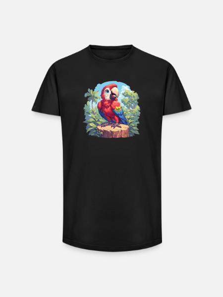 Macaw's Era - Long Fit Men's T-Shirt - black