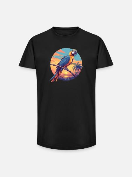 Macaw's Era - Long Fit Men's T-Shirt - black