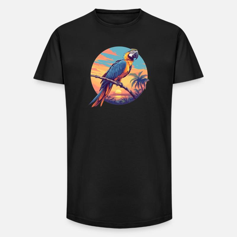 Aras Ara - Long Fit Männer T-Shirt - Schwarz