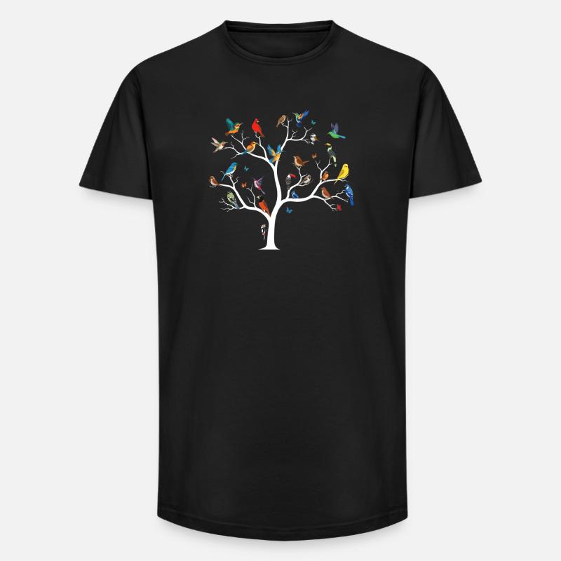 Bird Watching Birding Bird Watcher Vogel-Nerd - Long Fit Männer T-Shirt - Schwarz