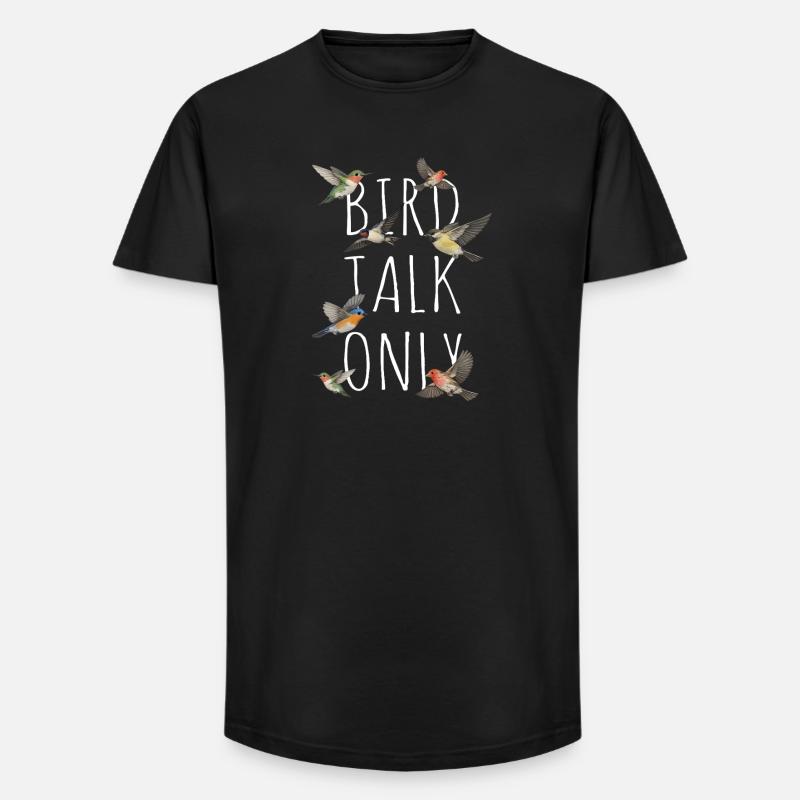 Bird Watching Birding Bird Watcher Vogel-Nerd - Long Fit Männer T-Shirt - Schwarz