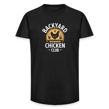 Backyard Chicken Club Chicken Keeper Chicken - Long Fit Men's T-Shirt - black - Front - AI Model Male 185 light (185cm)