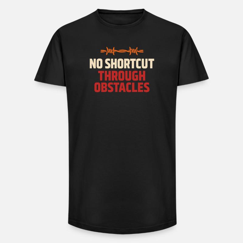 Parcours d’obstacles Course d’obstacles OCR - T-shirt coupe longue homme - noir