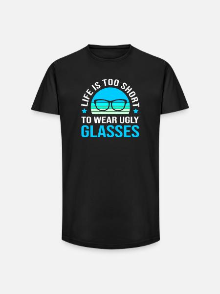 Optician Ophthalmologist Optics - Long Fit Men's T-Shirt - black