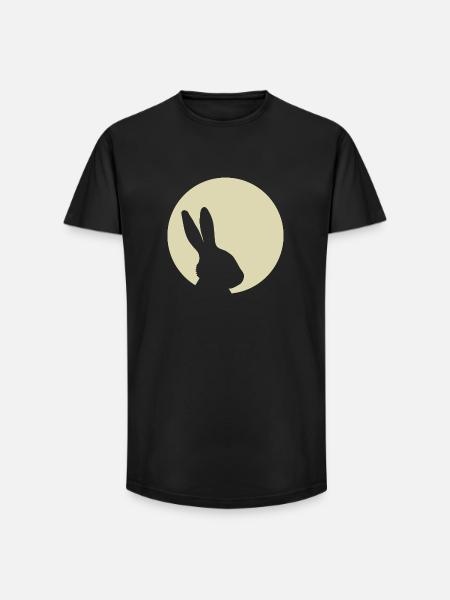 Bunny Moon Rabbit Bunny Easter - Long Fit Men's T-Shirt - black