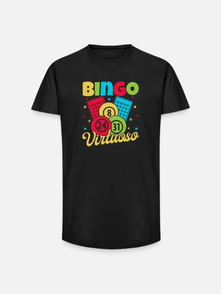 Bingo Virtuose Bingo - T-shirt coupe longue homme - noir