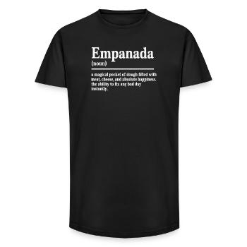 Empanada Queen Funny Food Latin America - Long Fit Men's T-Shirt - black - Front - AI Model Male 185 light (185cm)