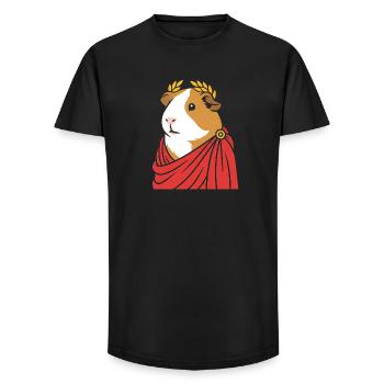 Roman guinea pig toga - Long Fit Men's T-Shirt - black - Front - AI Model Male 185 light (185cm)