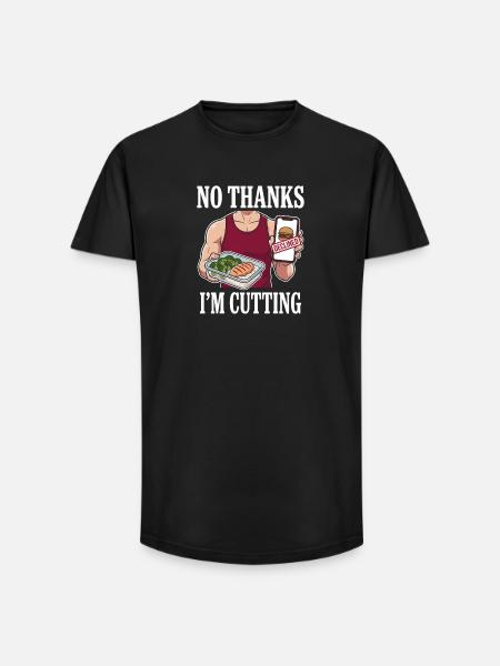 Schnittsaison Bei Reduziertem Kaloriendefizit - Long Fit Männer T-Shirt - Schwarz